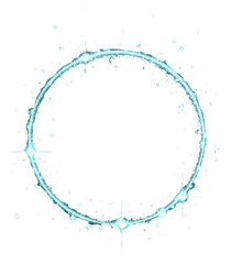 PNG A vector glowing light effect circle shimmering astronomy.