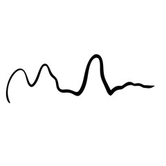 Hand drawn line  line doodle  curve  spiral line