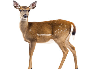 Fototapeta premium a deer standing on a white background