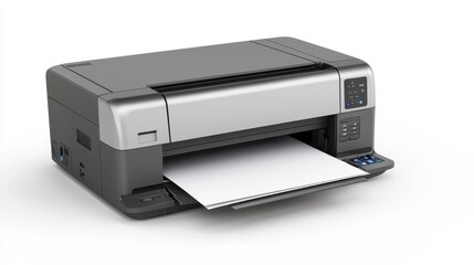Modern Inkjet Printer with Paper Output