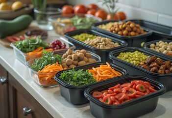 Vibrant Food Containers for Healthy Meal Preparation