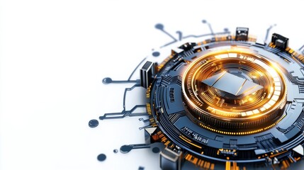 Intricate Circuit Board Revealing the Heart of Modern Technology