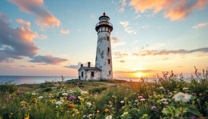 Lighthouse Ocean Sea Nature Marine Coastline Horizon Environment