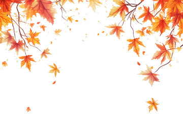 a group of orange and yellow leaves