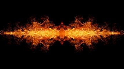 Obraz premium flames on a black background, 