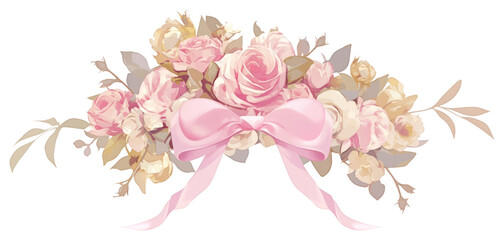 Fototapeta premium PNG Rose art illustration romantic.