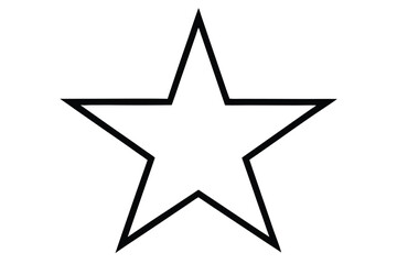 Obraz premium star icon illustration with white background.