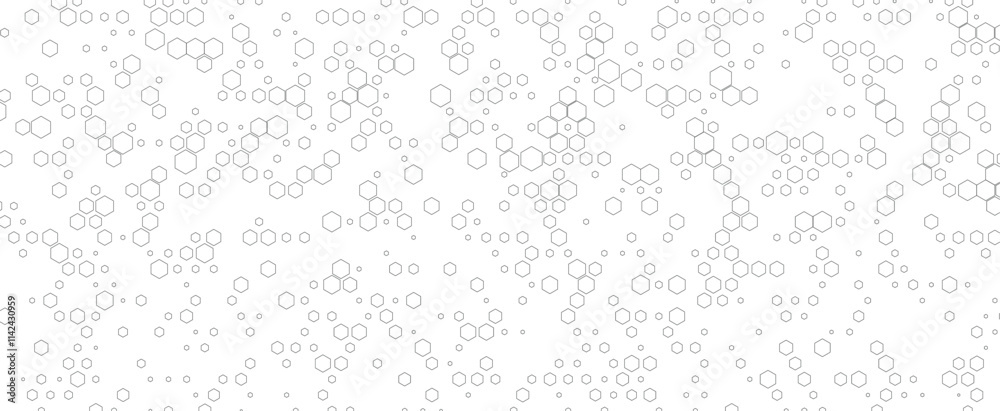 Aufkleber Geometric hexagon abstract science and technology background