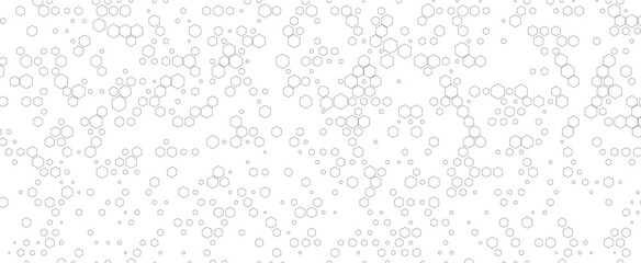 Geometric hexagon abstract science and technology background