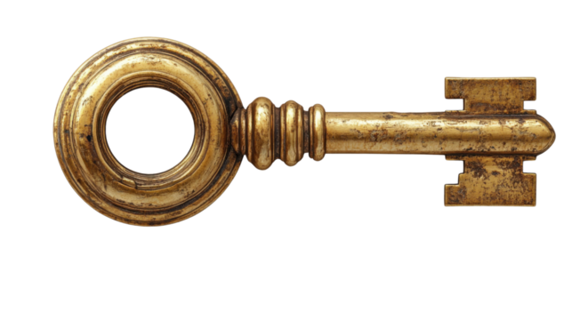 key isolated on white background 