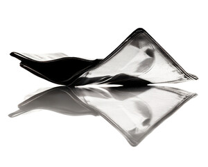 A sleek, reflective metallic object showcasing modern design.