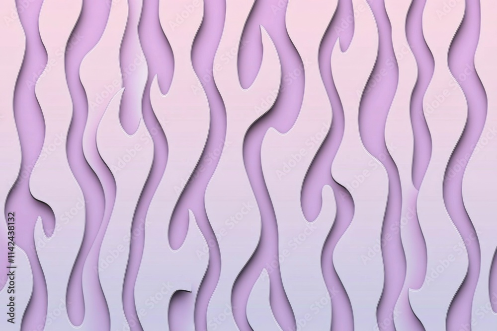 Poster A simple 2D depiction of flames forming abstract patterns, outlined in soft gradients for a clean look