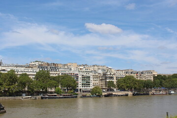 view of the river and the city