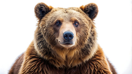 Obraz premium Bear on a White Background