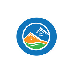 Letter O vector logo template, Colorful Letter O logo, Real Estate, Building and Construction Logo Design Template Vector Icon