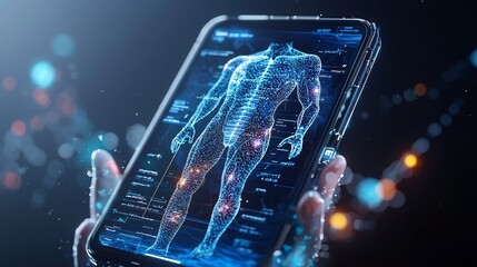 Futuristic Biotrace Console Blending Hologram and Tablet Technology