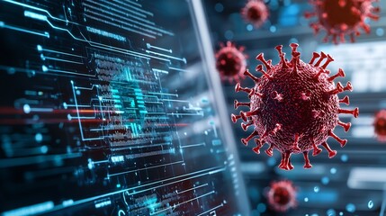 Wireless Biomedical Monitoring System Visualizing Viral Pathogen Spread