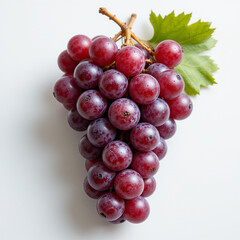 Fototapeta premium Grapes close-up on white background - fruit generation -
