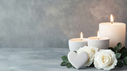Minimalist Heart Scene for Valentines Day Celebration