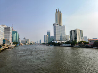 The beautiful view of Chao phraya river, Bangkok.