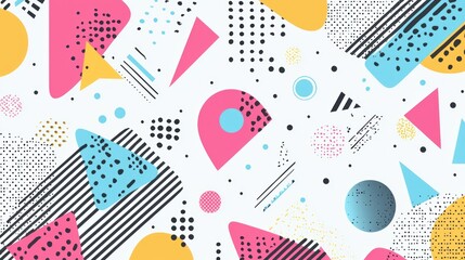 A dynamic abstract geometric pattern with a mix of sharp and rounded shapes, ideal for creative projects