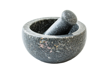 a stone mortar and pestle