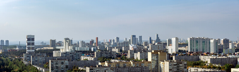 Obraz premium Dawn clouds over the metropolis of early winter sunset 3