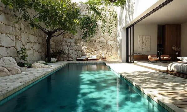 mediterranean villa, masseria, contemporary minimal, ostuni, luxury, rendered