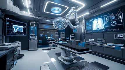 Naklejka premium AI-Powered Futuristic