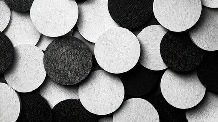 A minimalist black-and-white circle geometric pattern, emphasizing simplicity and elegance