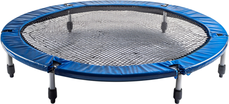 Small Blue Fitness Trampoline Indoor Exercise Equipment Home Gym