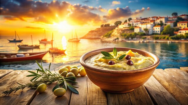 Brandade de Morue Recipe: Double Exposure Food Photography - Creamy Cod, Mediterranean Cuisine