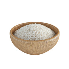 Delicious Rice in a Bowl Perfect for Meals and Cooking on transparent background