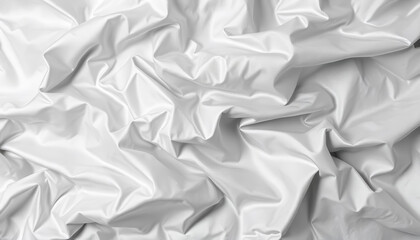 Obraz premium Textured white fabric surface indoor setting abstract photography soft light close-up perspective