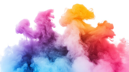 Abstract Rainbow Ink Explosion: A vibrant and ethereal explosion of colorful ink, creating a captivating abstract art backdrop. The swirling, dynamic forms evoke a sense of energy, movement.