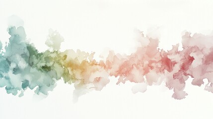 A soft, watercolor-style border featuring pastel colors and delicate patterns for a romantic aesthetic