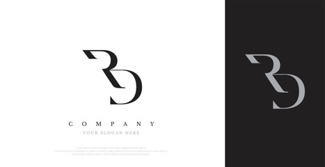 Obraz premium Initial RD Logo Design Vector
