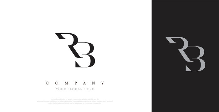Initial RB Logo Design Vector