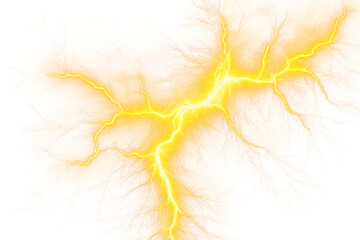 lightnings and thunder bold yellow