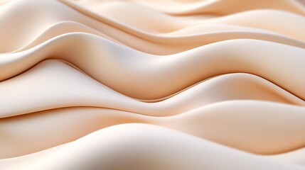 Fototapeta premium Soft Neutral Tones Abstract 3D Minimalistic Background Design with Open Copy Space