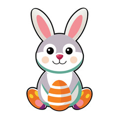 easter bunny with egg