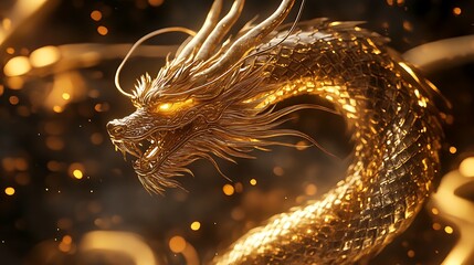 Golden World Illustration Featuring Elegant Metallic Tones and Luxurious Details