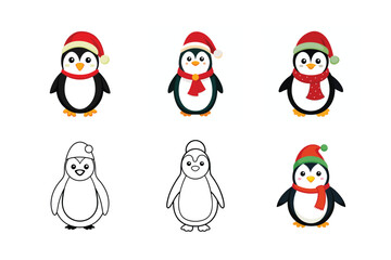 set of penguins