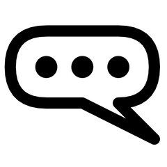 Chat Icon in trendy flat style isolated on grey background. Speech bubble symbol for your web site design, logo, app, UI. Vector illustration