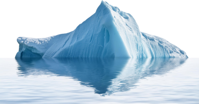Majestic Iceberg in Calm Water Arctic Ocean Glacial Ice Nature Photography
