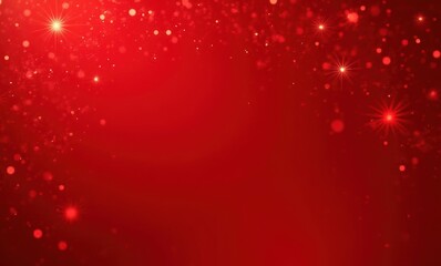 Elegant red background with sparkling lights