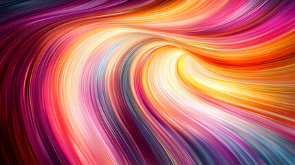 Fototapeta premium Abstract Swirling Colorful Lines Illustration