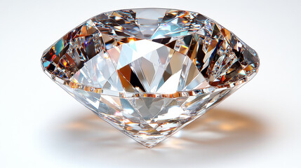 stunning diamond with intricate facets reflecting light beautifully, showcasing its brilliance and clarity. This exquisite gem is perfect for jewelry or decorative purposes