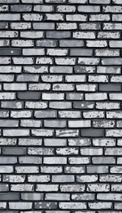 Obraz premium Wall the style vintage black gray background of old cement brick texture has white many horizontal block which are beautiful, pixel art. isolated with white highlights