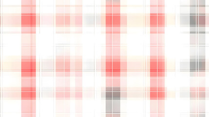 Muted grey and soft coral plaid pattern with modern and understated feel